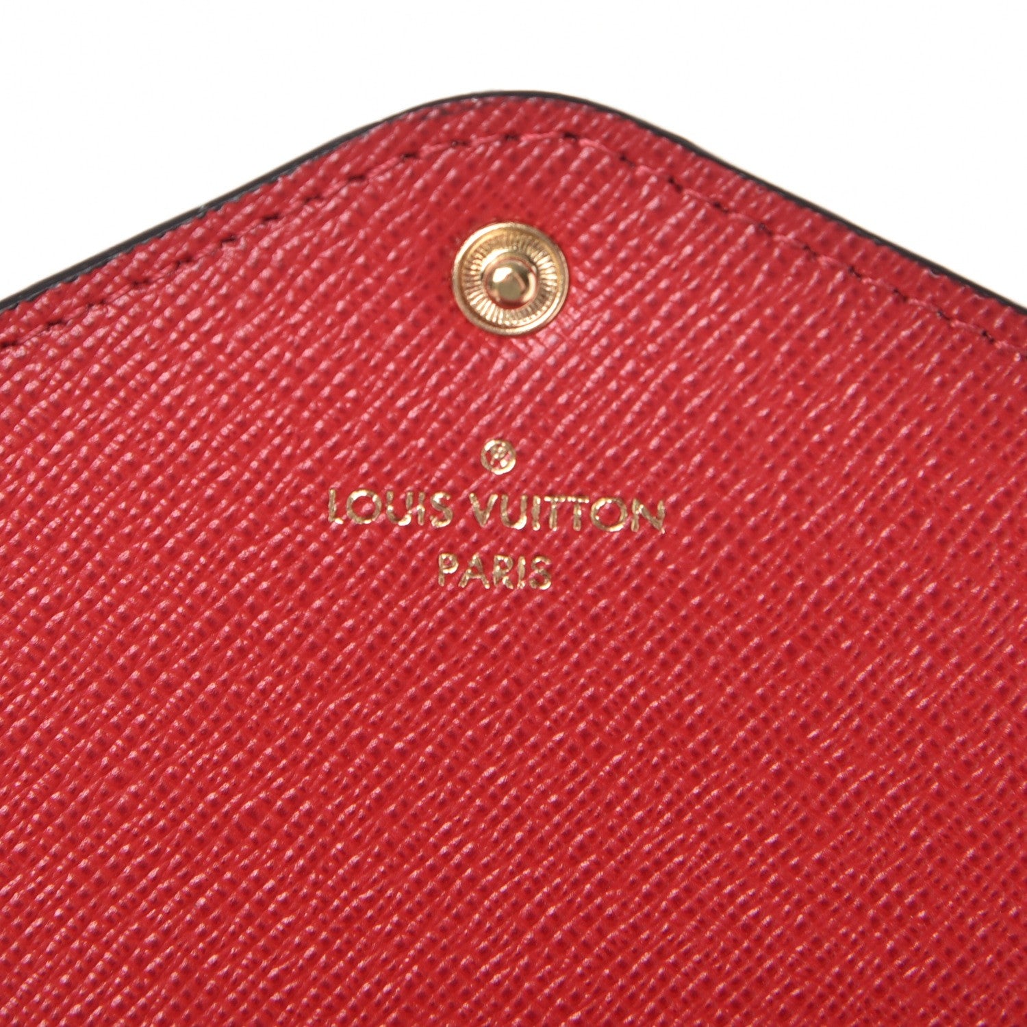 Louis Vuitton Damier Ebene Josephine Wallet Red 9 of 12