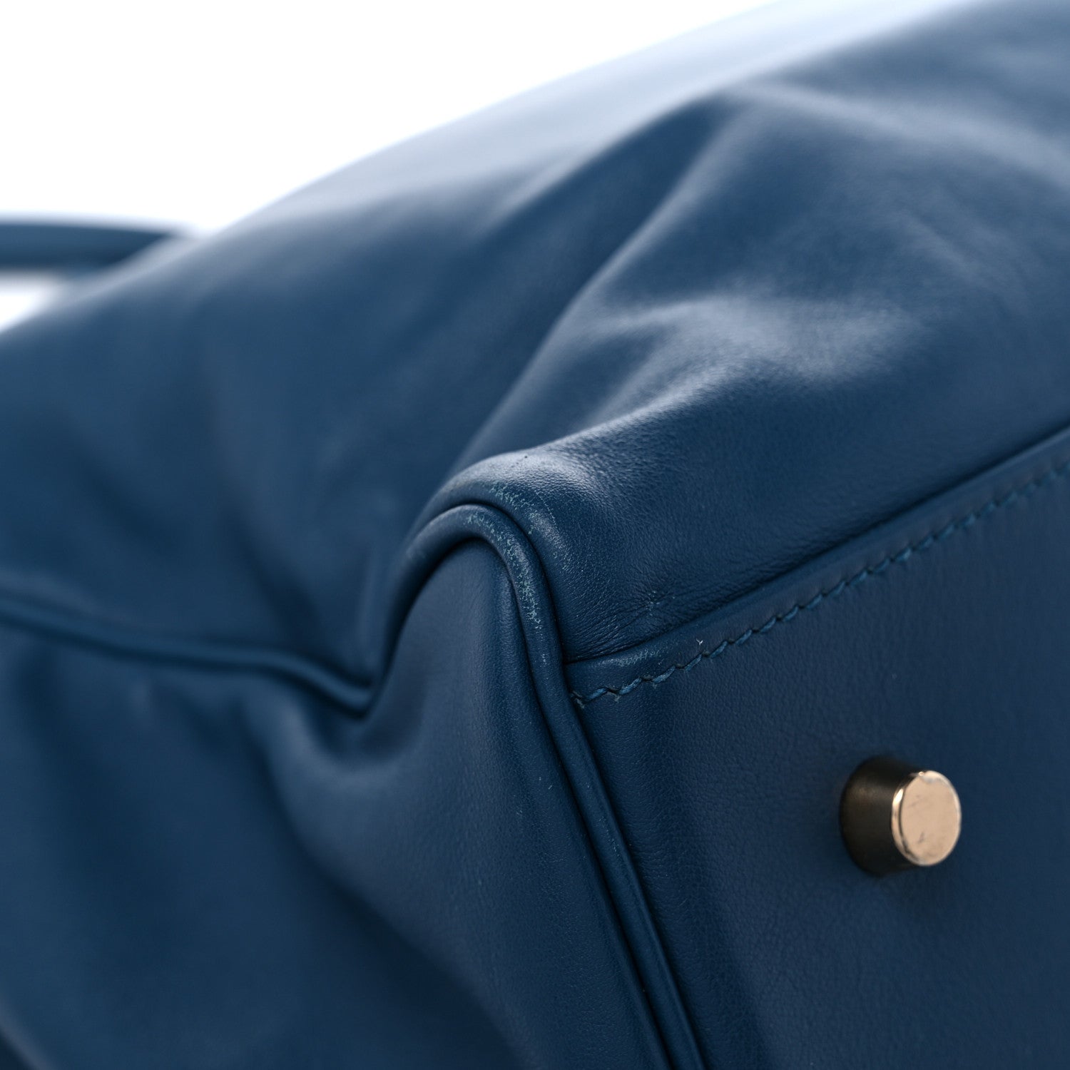 Hermes Veau Sikkim Kelly Relax 50 Bleu Thalassa 10 of 17