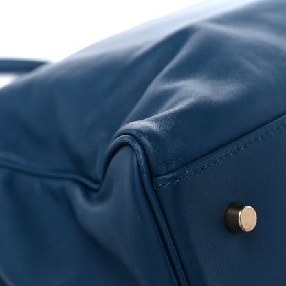 Hermes Veau Sikkim Kelly Relax 50 Bleu Thalassa 10 of 17