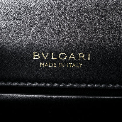 Bulgari Nappa Serpenti Forever Small Maxi Chain Top Handle Bag Black 6 of 15