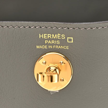 Hermes Swift Matte Alligator Mini Touch Lindy 20 Gris Meyer 6 of 11