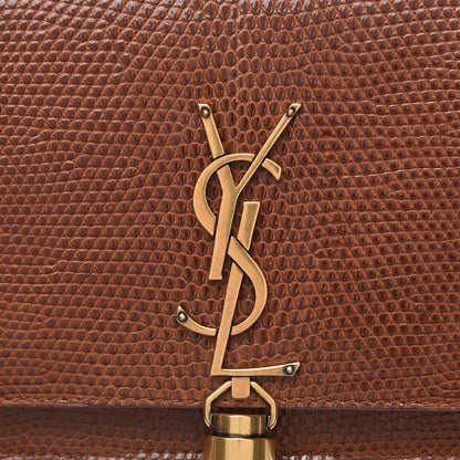 Saint Laurent Lizard Kate Monogram Tassel Chain Wallet Cognac 10 of 11