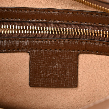 Gucci GG Supreme Monogram Small Horsebit 1955 Shoulder Bag Beige Brown Sugar 6 of 12