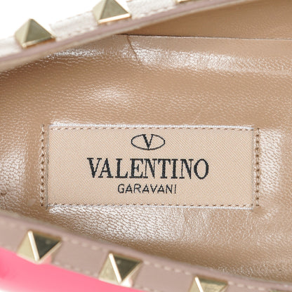 Valentino Garavani Patent Nappa Rockstud Ballerina Flats 40 Peony Poudre 6 of 7