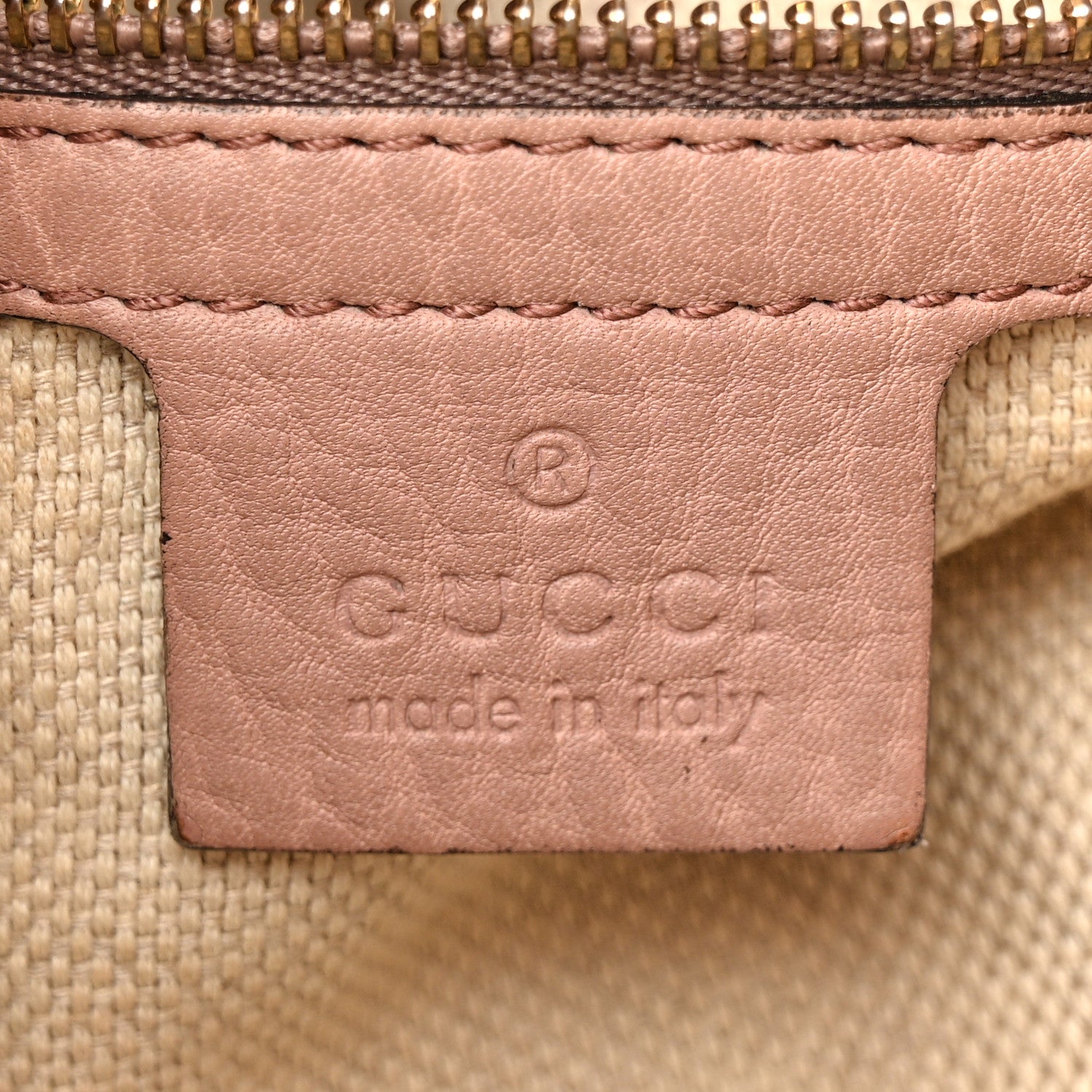 Gucci Pebbled Calfskin Medium Soho Chain Shoulder Bag Dark Cipria 6 of 15