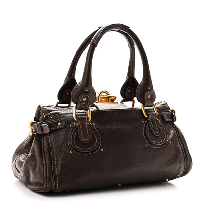 Chloe Calfskin Medium Paddington Satchel Chocolate 3 of 9