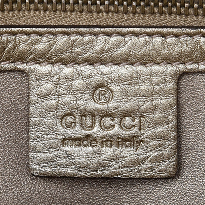 Gucci Metallic Python Medium 1973 Top Handle Satchel Gold 6 of 8