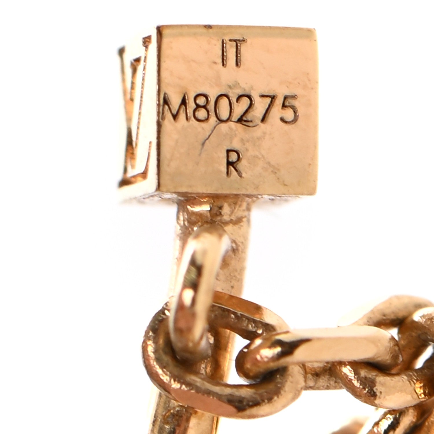 Louis Vuitton Roman Holidays Hoop Earrings Gold 7 of 7
