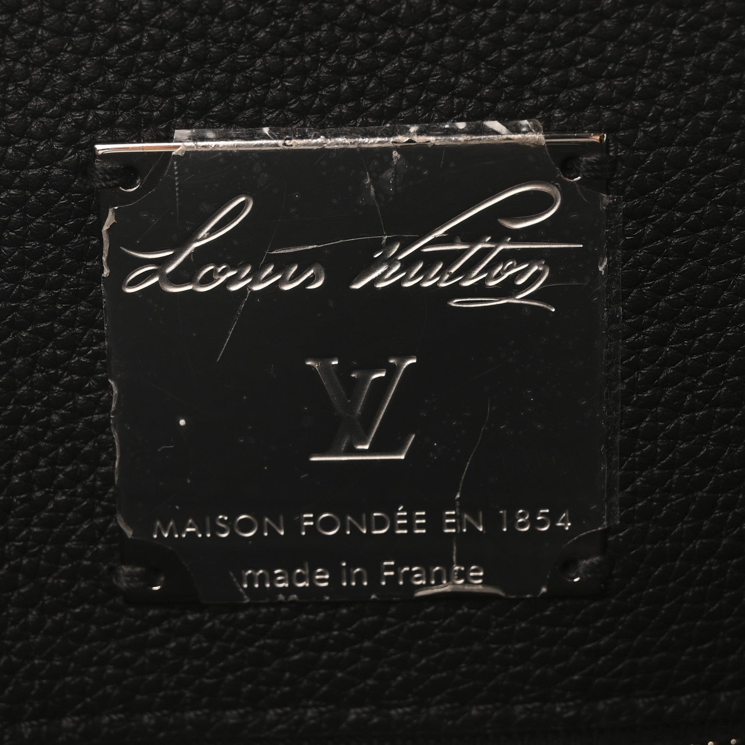 Louis Vuitton Millesime Calfskin Georges Tote MM Black 6 of 10
