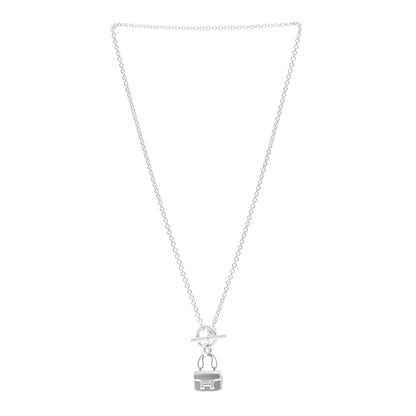 Hermes Sterling Silver Constance Amulettes Pendant Necklace 3 of 5