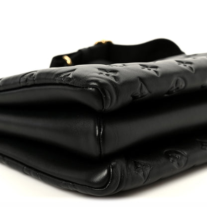 Louis Vuitton Lambskin Embossed Monogram Coussin PM Black 10 of 12