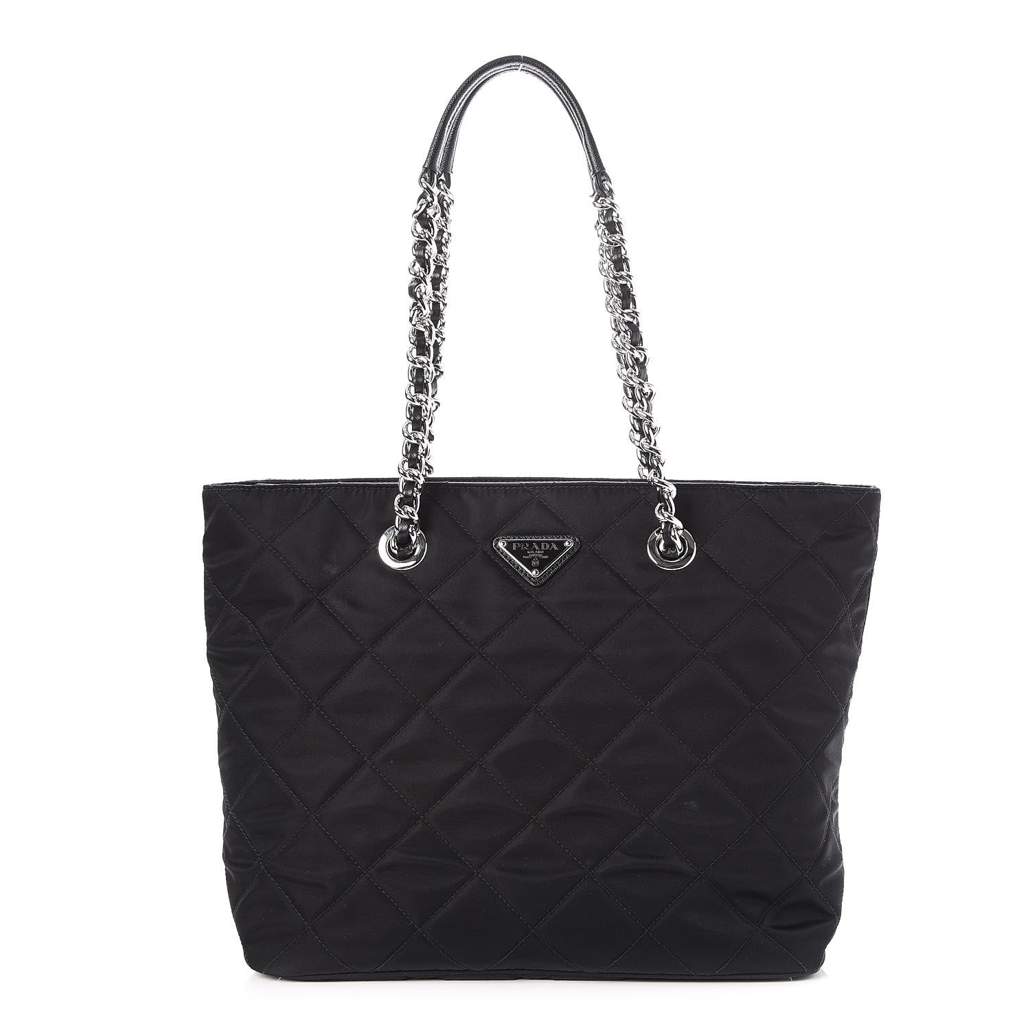 Prada Nylon Tessuto Impuntu Quilted Tote Black 1 of 8