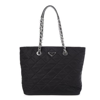 Prada Nylon Tessuto Impuntu Quilted Tote Black 1 of 8