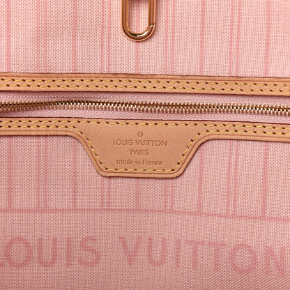 Louis Vuitton Damier Azur Neo Neverfull GM Rose Ballerine 8 of 14