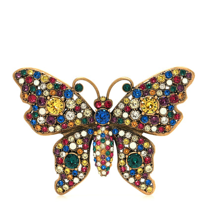 Gucci Crystal Butterfly Brooch Multicolor 1 of 3