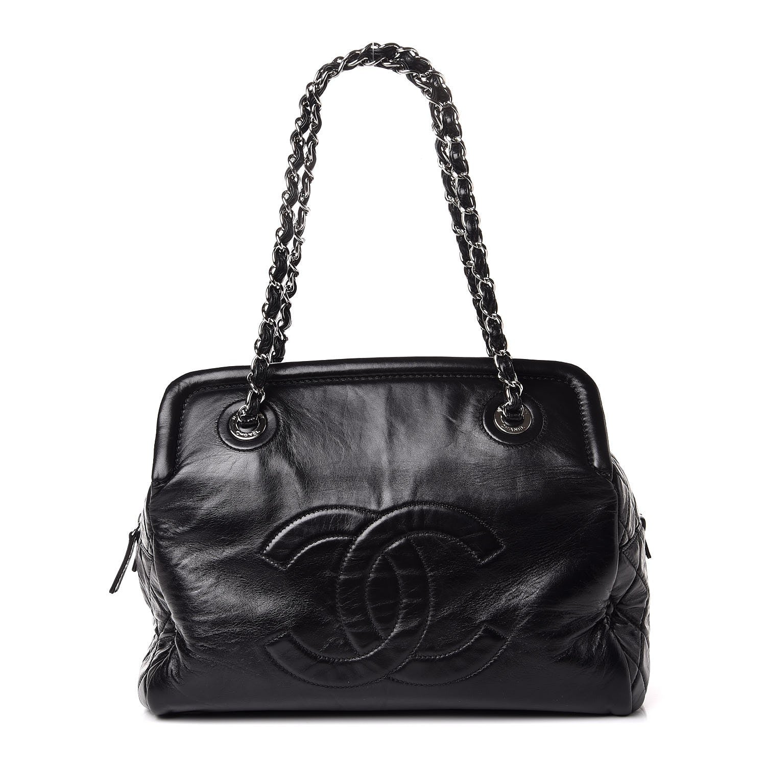 Chanel Lambskin Timeless CC Tote Black 1 of 8