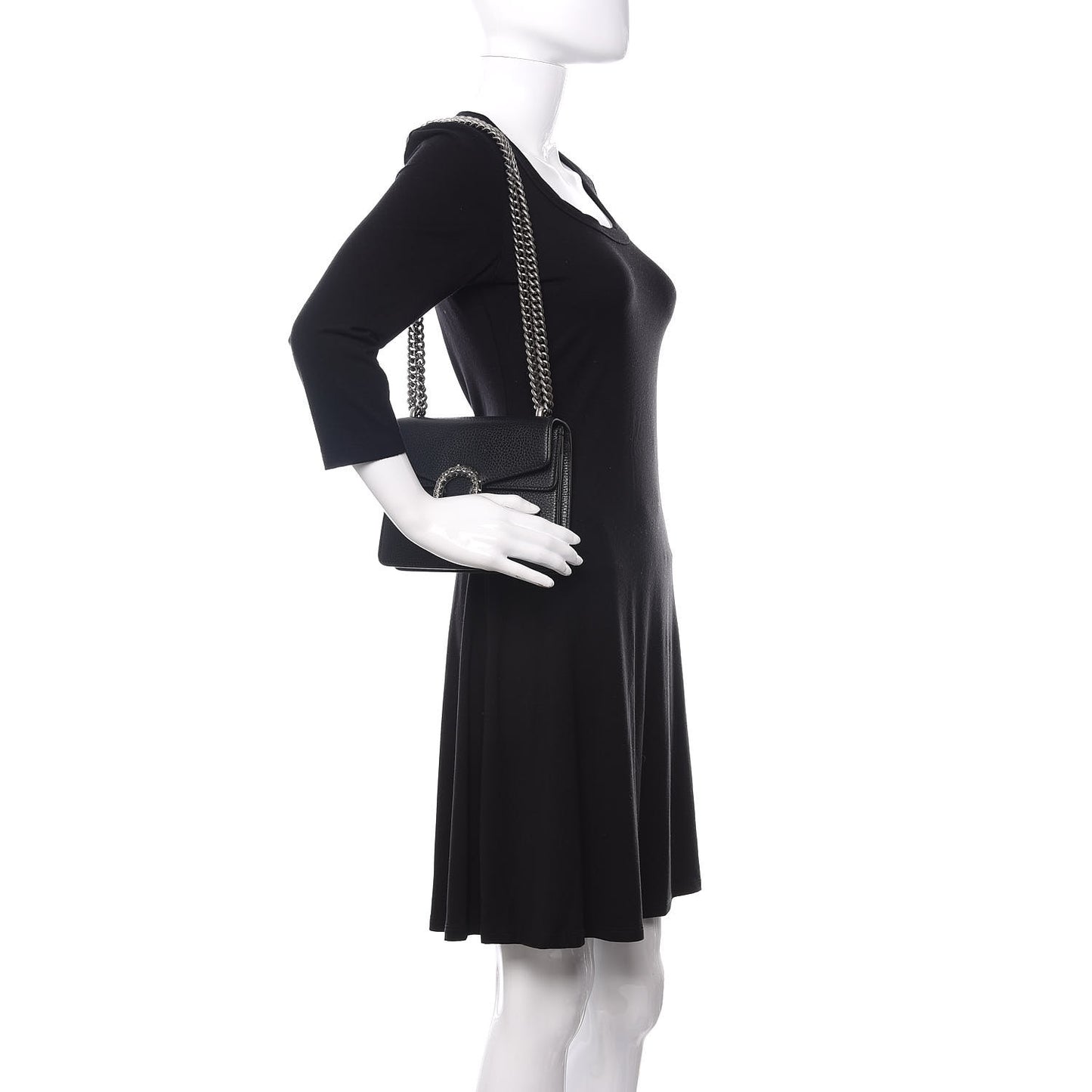 Calfskin Mini Dionysus Shoulder Bag Black