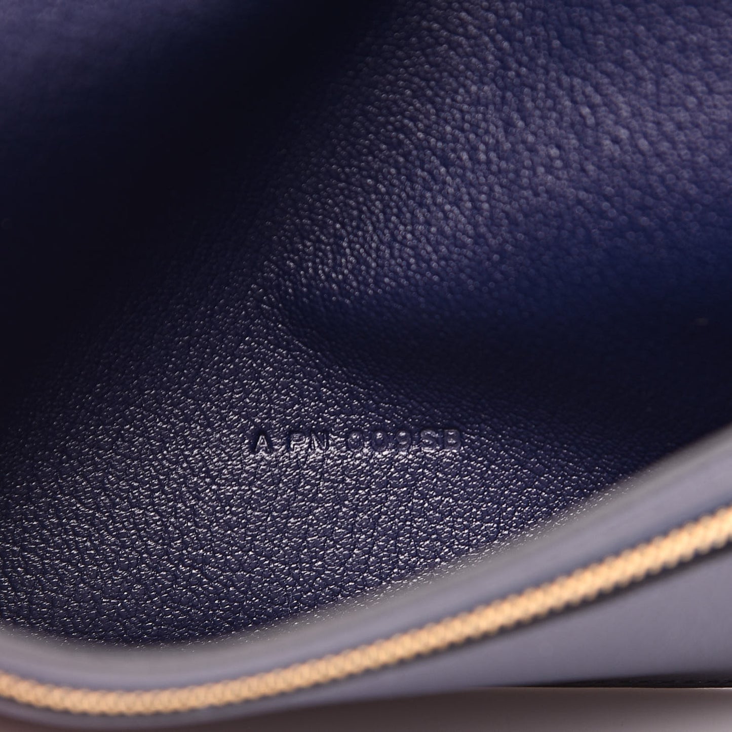 Ostrich Bearn Wallet Bleu Saphir