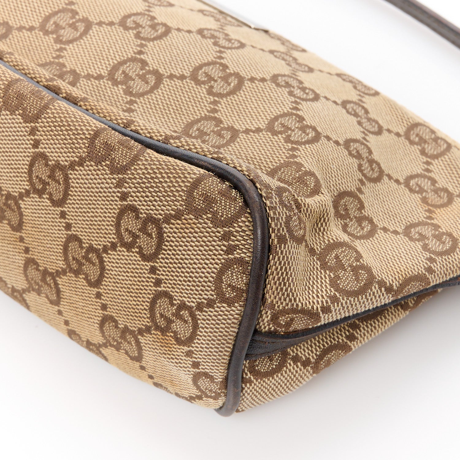Gucci Monogram Boat Pochette Brown 10 of 11