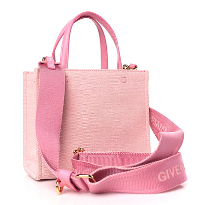 Givenchy Canvas Mini G Shopping Tote Bright Pink 3 of 10