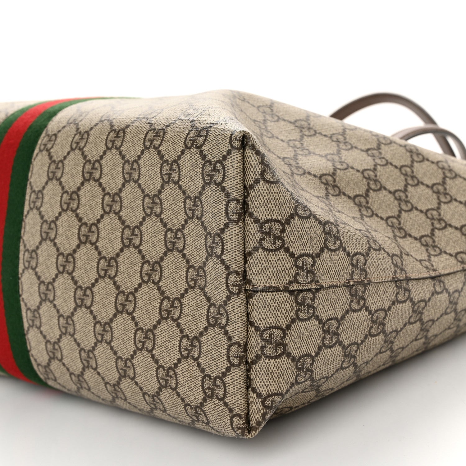 Gucci GG Supreme Monogram Medium Ophidia Shopping Tote Brown 10 of 10