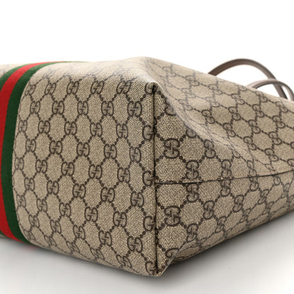 Gucci GG Supreme Monogram Medium Ophidia Shopping Tote Brown 10 of 10