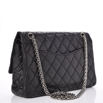 Chanel Metallic Aged Calfskin 2.55 Reissue 226 Flap Black 3 of 7