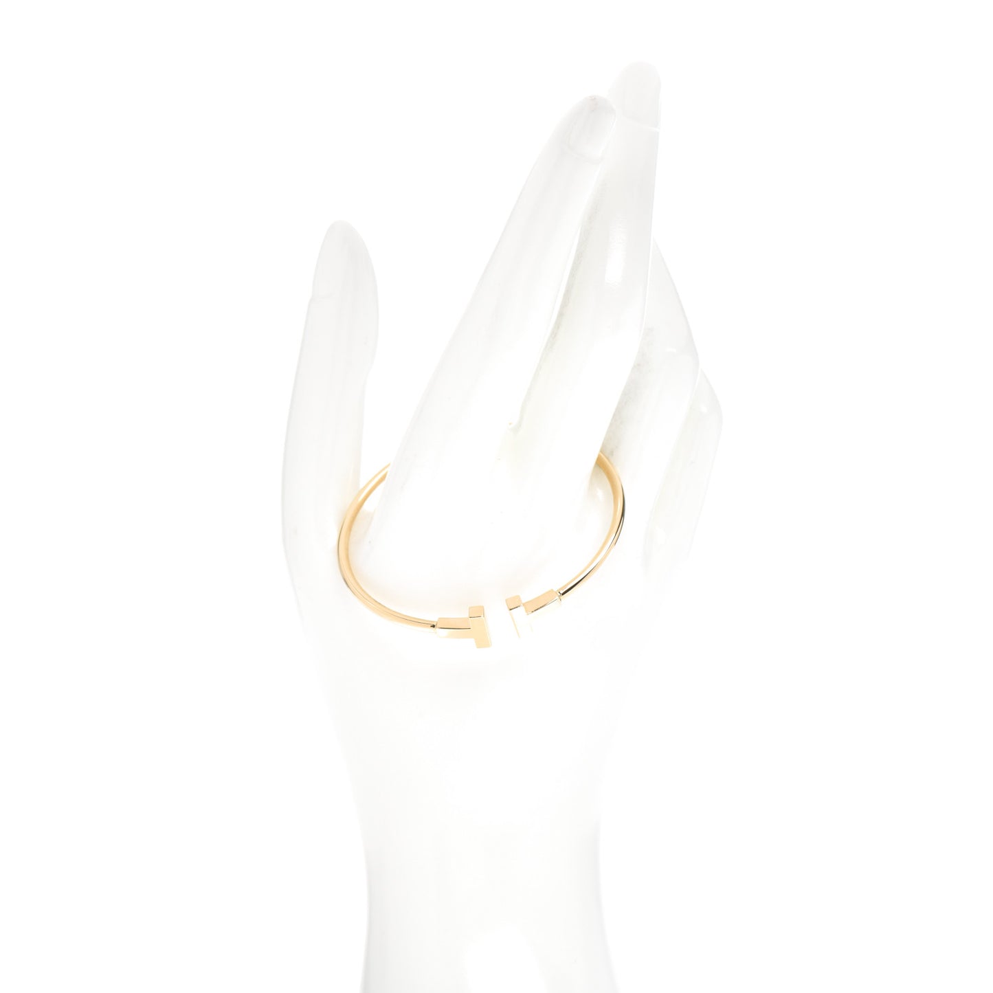 18K Yellow Gold Narrow T Wire Bracelet