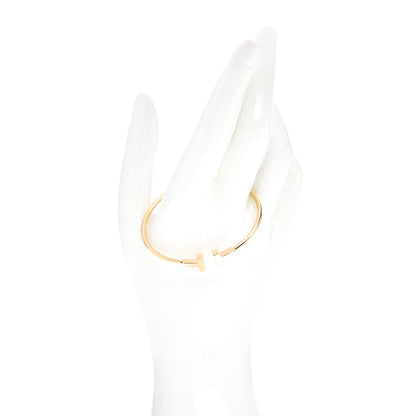 Tiffany 18K Yellow Gold Narrow T Wire Bracelet 2 of 4