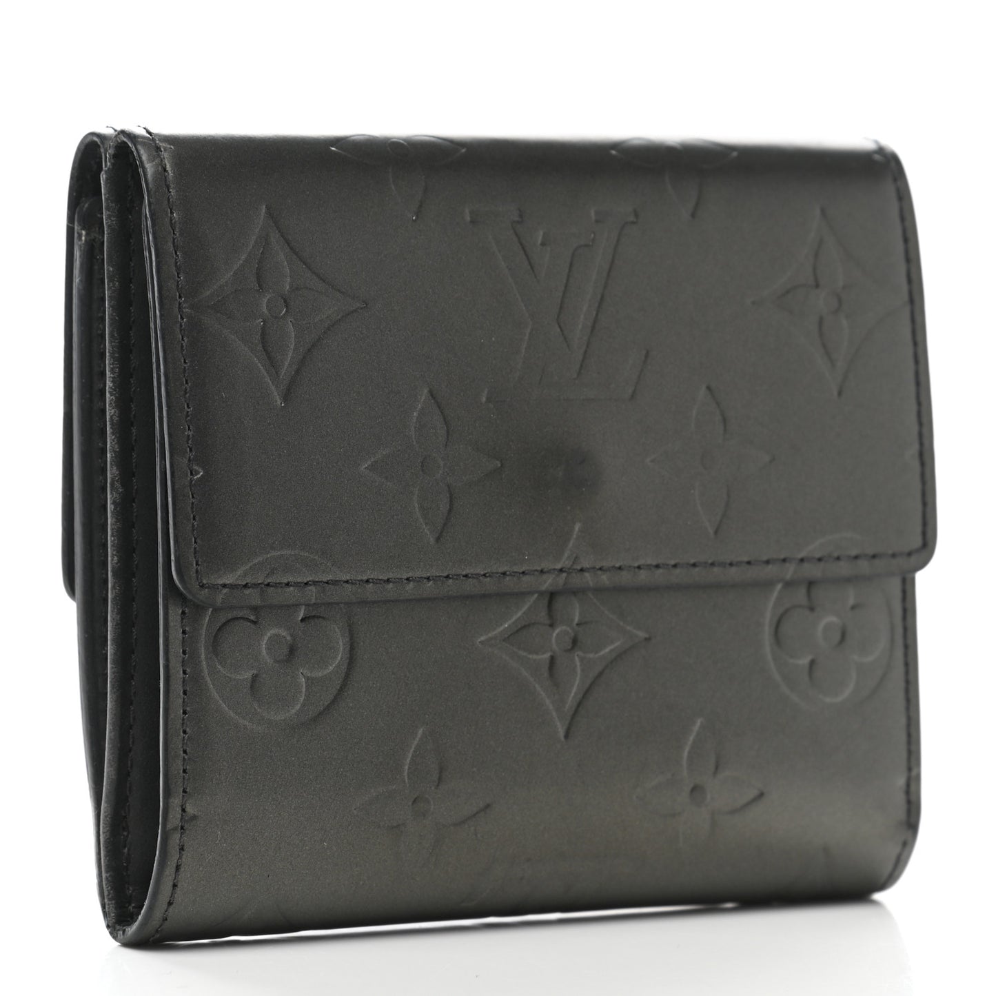Mat Monogram Elise Wallet Black