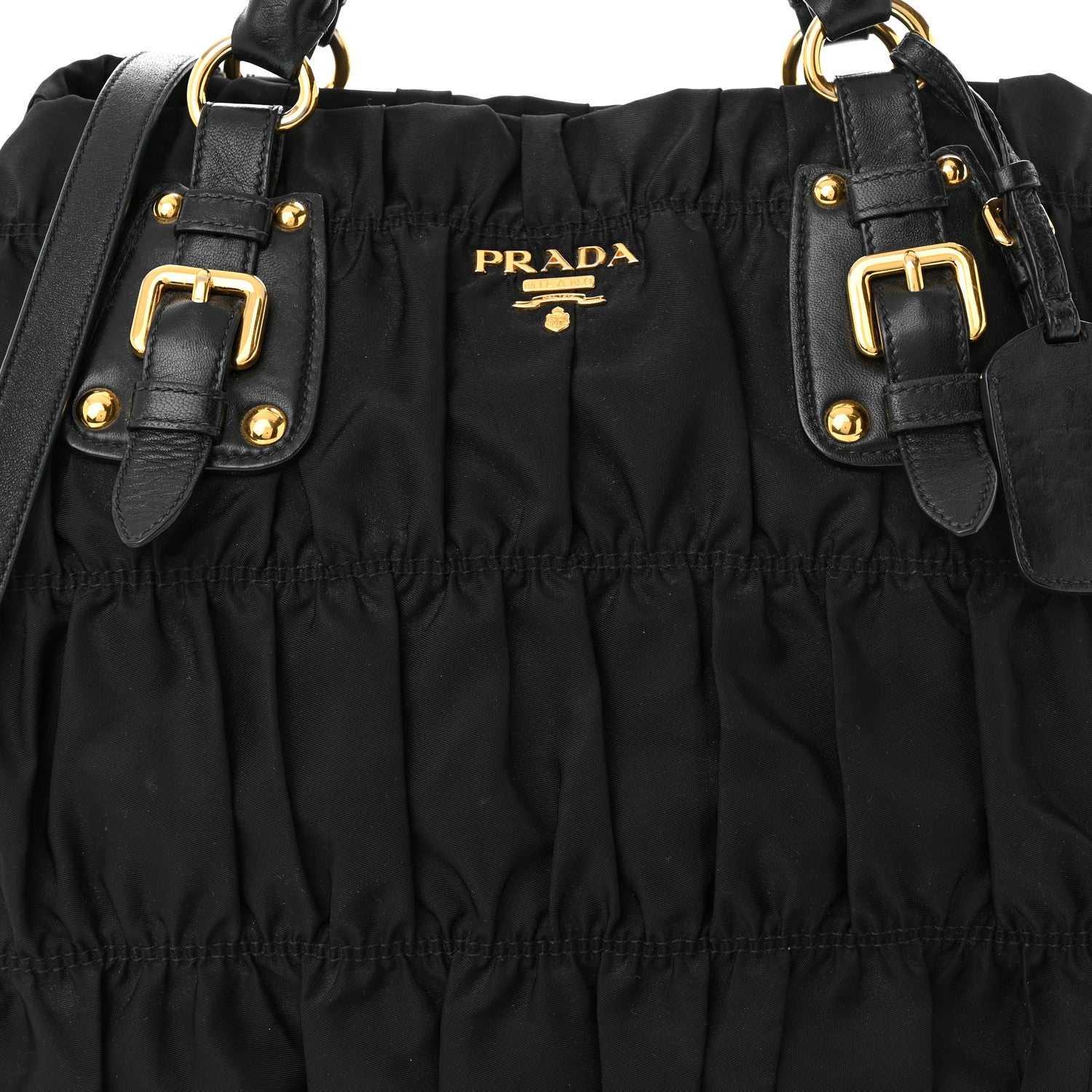 Prada Tessuto Nylon Gaufre Tote Black 8 of 12