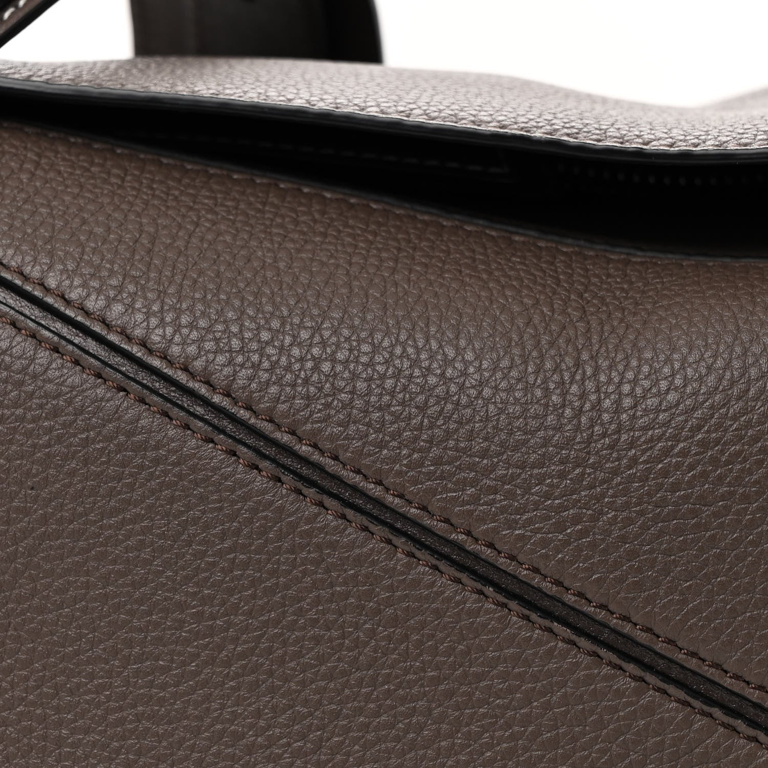 Loewe Calfskin Medium Puzzle Bag Dark Taupe 7 of 9