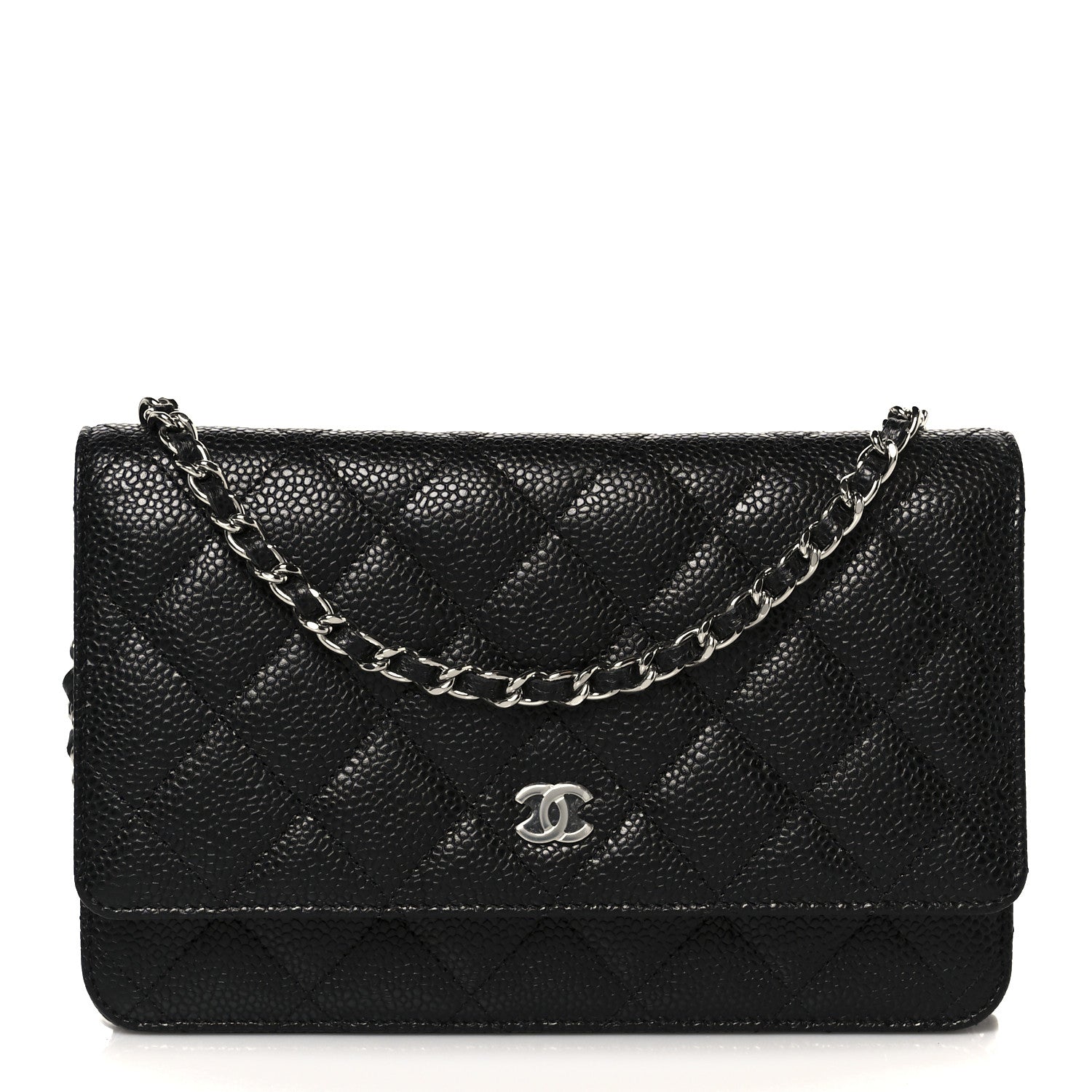 Chanel Caviar Quilted Wallet On Chain WOC Black 1 of 13
