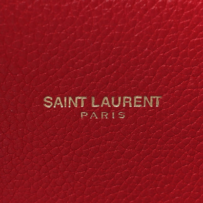 Saint Laurent Grained Calfskin Nano Sac De Jour Lipstick Red 5 of 9