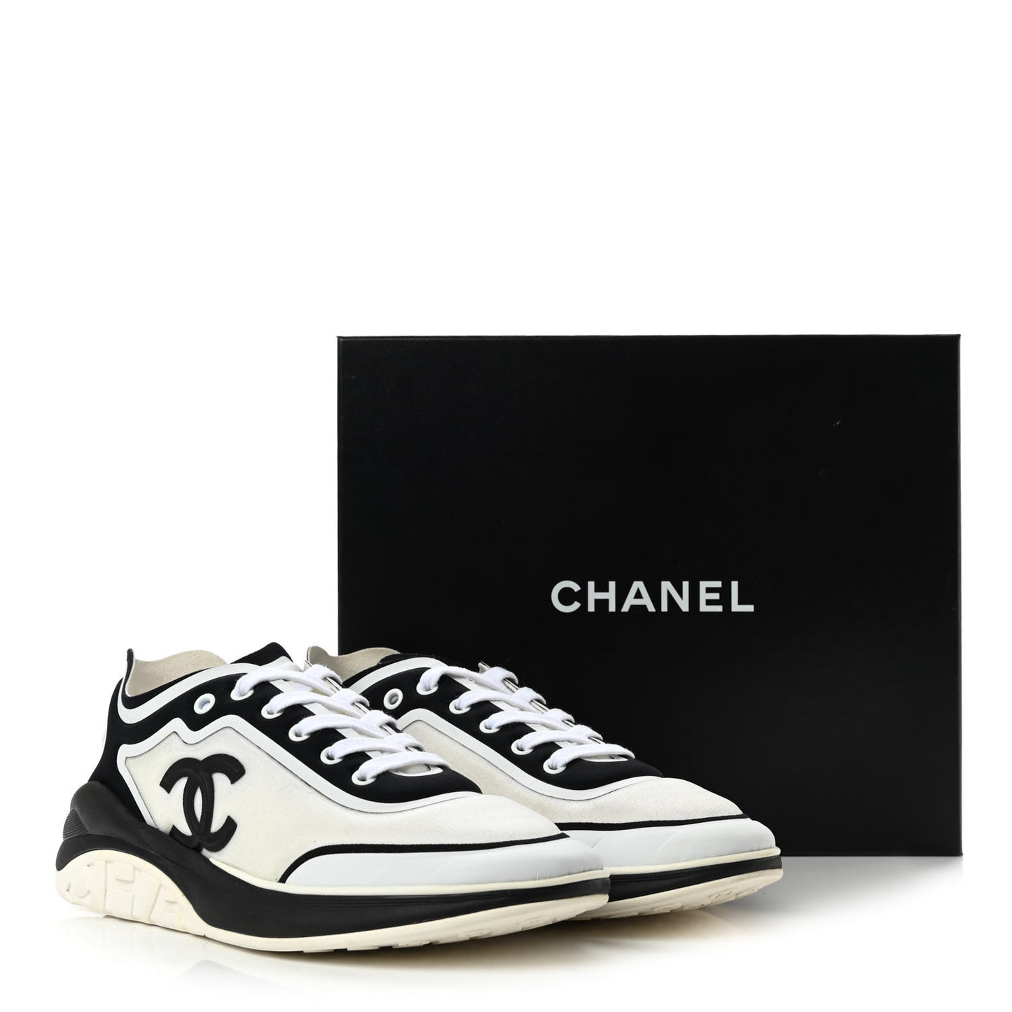 Lycra Womens CC Sneakers 40 White Black