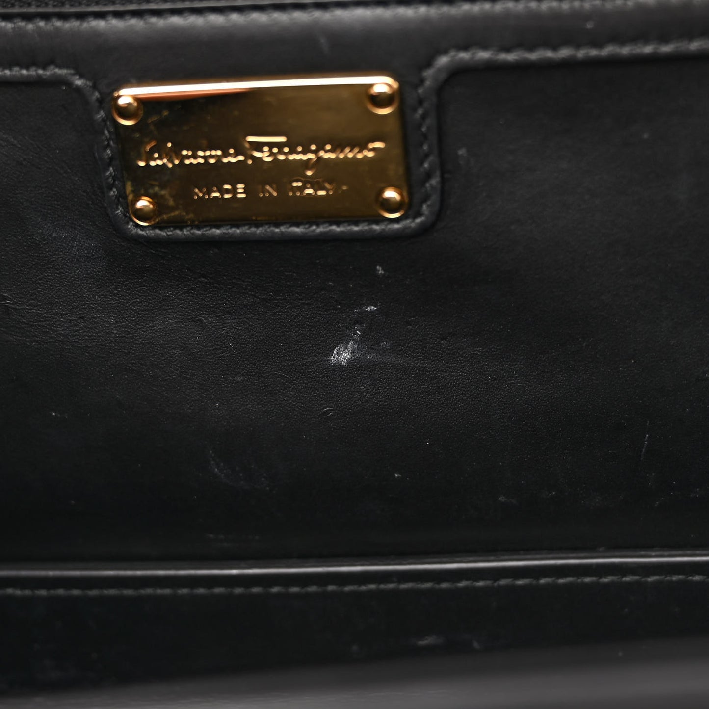 Calfskin Suede Vara Bow Chain Flap Crossbody Black