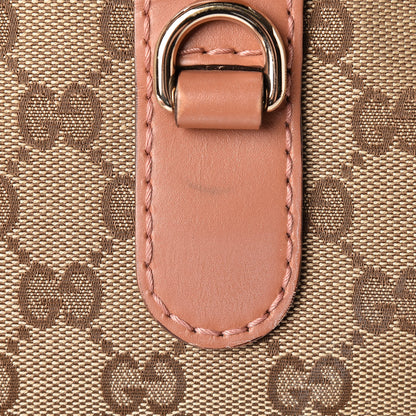 Gucci Monogram Heart Bit Charm Top Handle Tote Coral 14 of 16