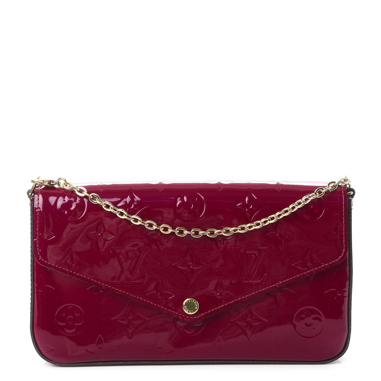Vernis Felicie Chain Wallet Magenta