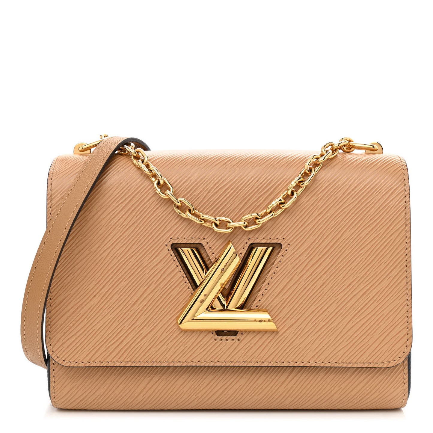 Epi Twist Shoulder Bag MM Camel