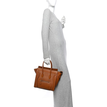 Celine Natural Calfskin Micro Luggage Tan 2 of 12