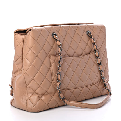 Chanel Caviar Quilted Large City Shopping Tote Beige 2 of 4