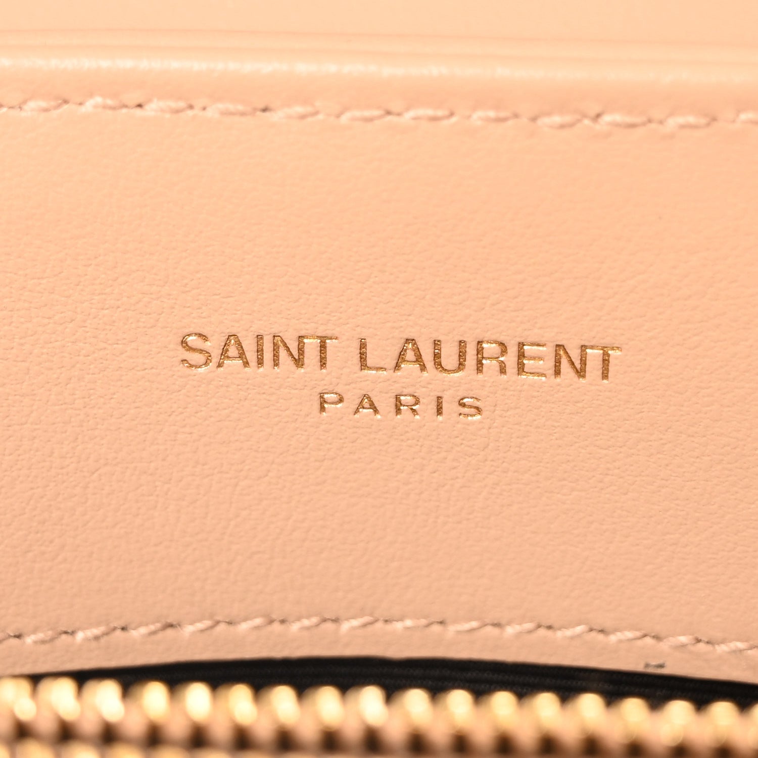 Saint Laurent Calfskin Y Quilted Monogram Small Loulou Chain Satchel Dark Beige 6 of 11