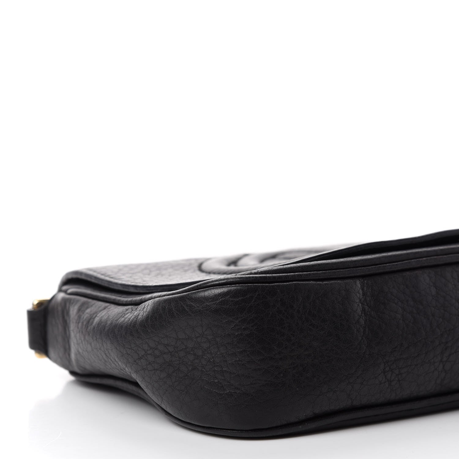 Gucci Pebbled Calfskin Small Soho Flap Crossbody Black 6 of 12