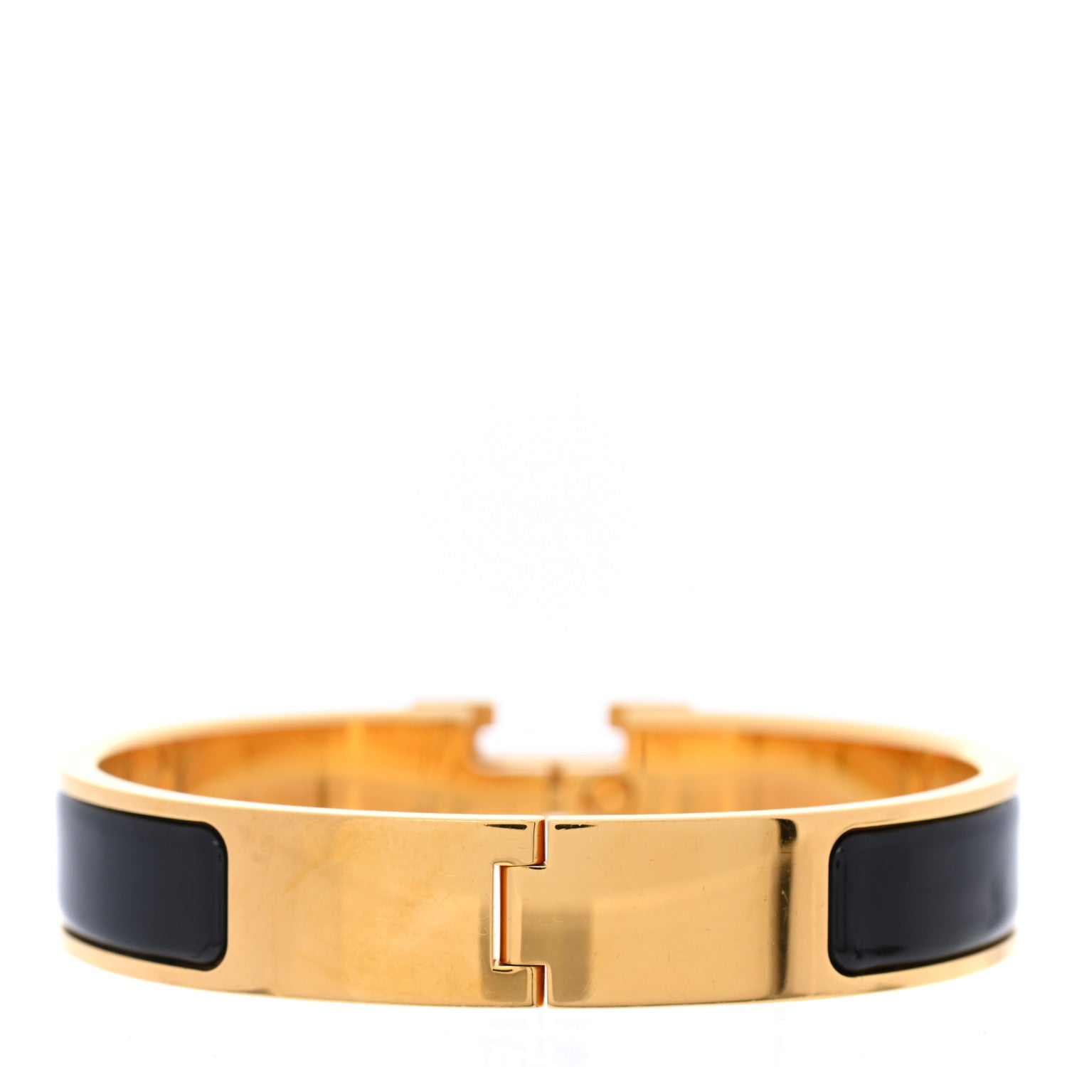 Hermes Enamel Narrow Clic Clac H Bracelet PM Black 3 of 5