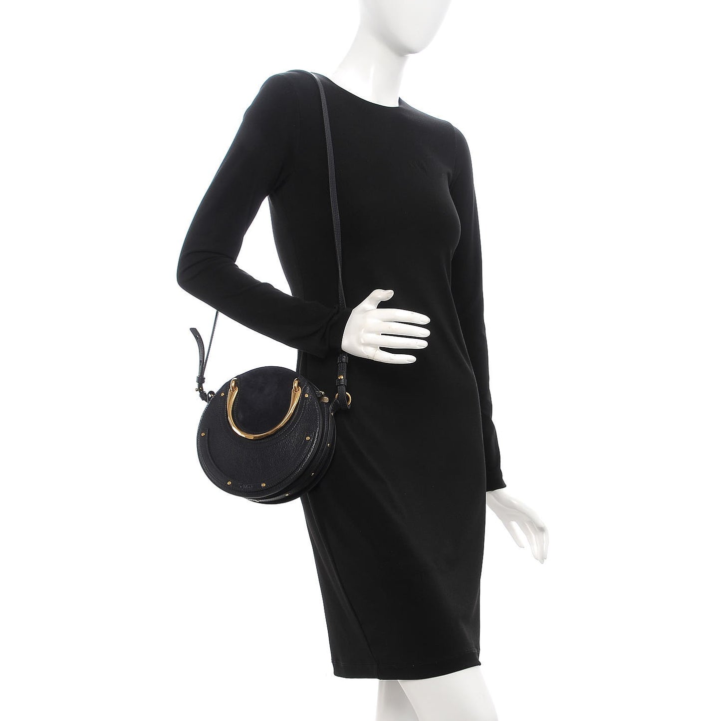 Calfskin Suede Small Pixie Bag Full Blue