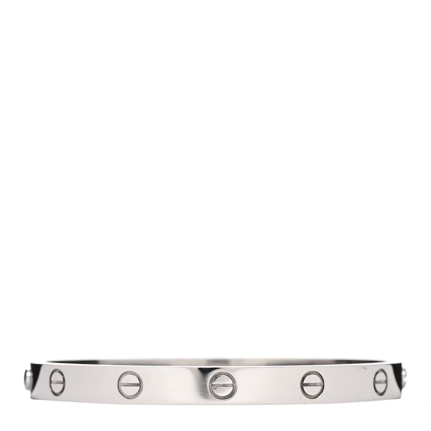 Cartier 18K White Gold LOVE Bracelet 18 3 of 4