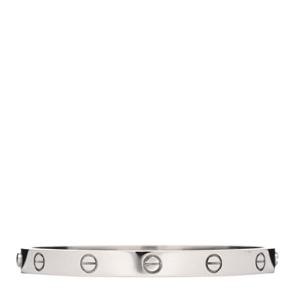 Cartier 18K White Gold LOVE Bracelet 18 3 of 4