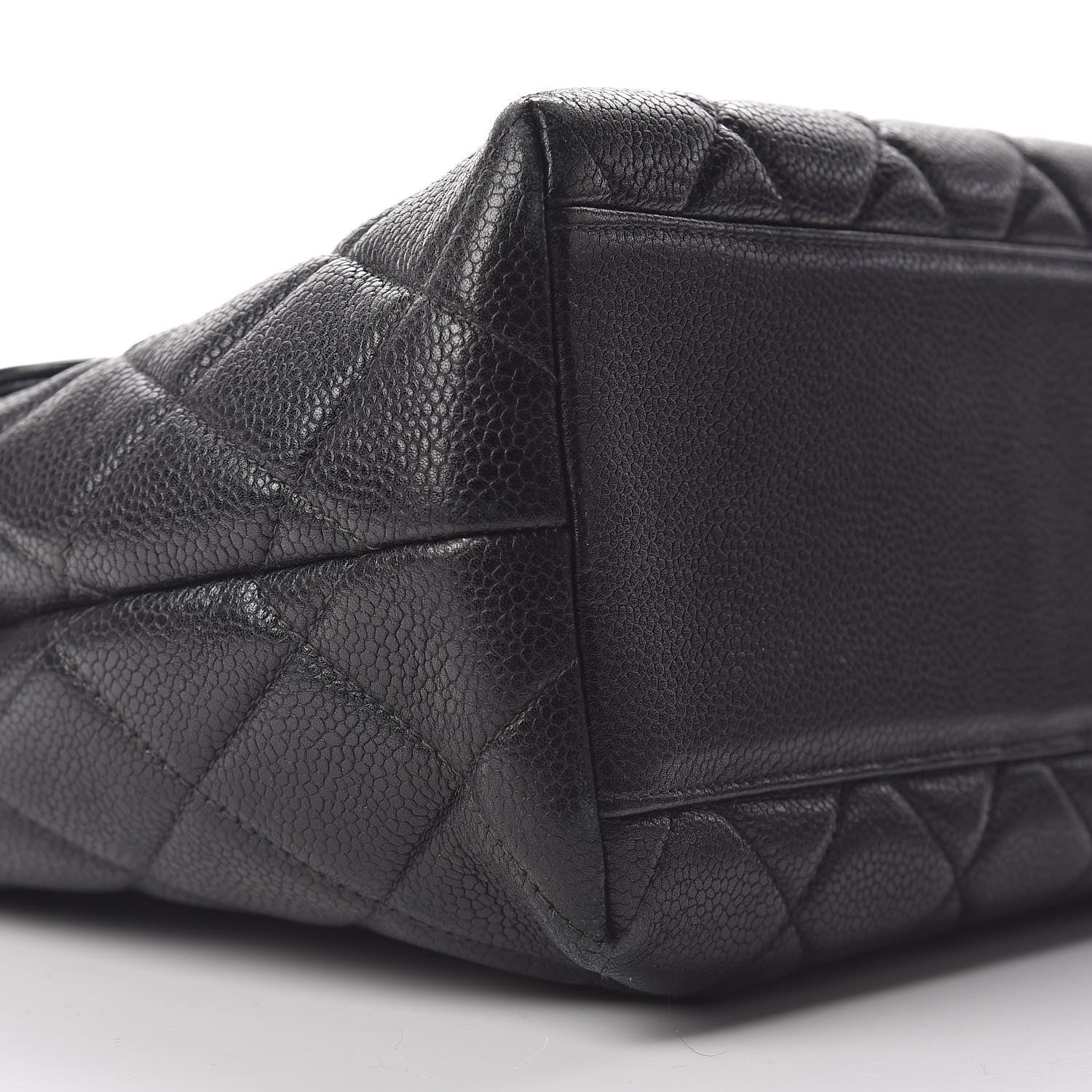 Chanel Caviar Quilted Jumbo Kelly Flap Black 9 of 11