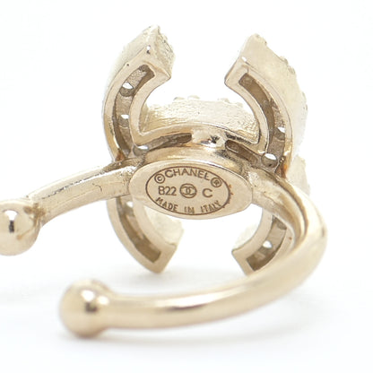 Chanel Metal Strass Lip Ring Set Gold 3 of 4