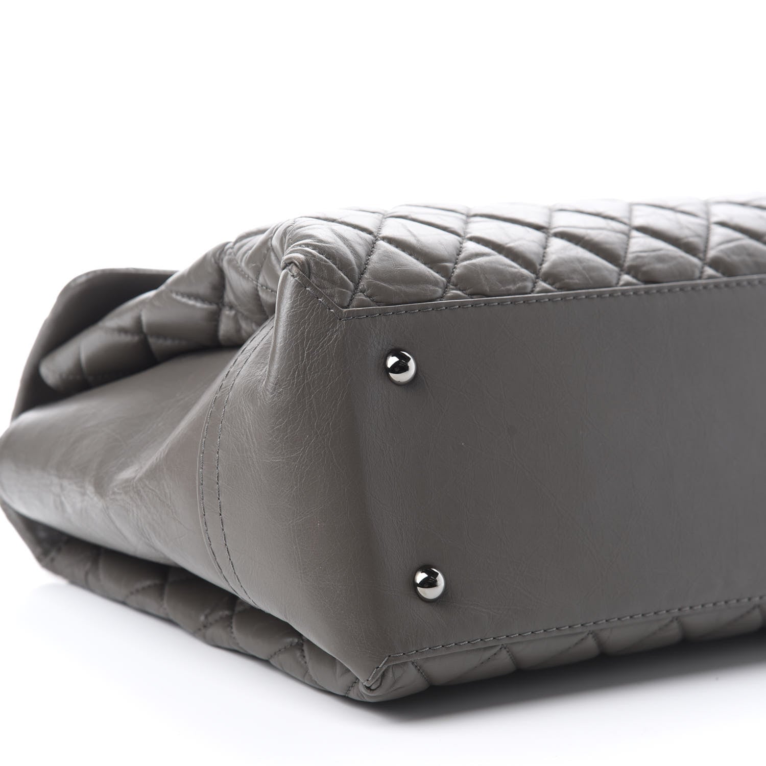 Chanel Aged Calfskin Medium Lady Pearly Flap Grey 6 of 15